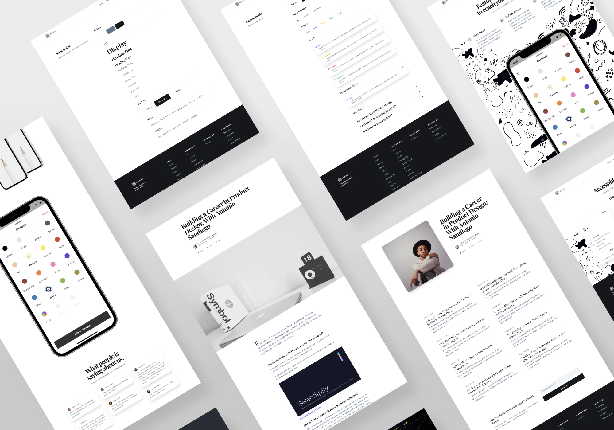 Monotone UI Kit screenshot